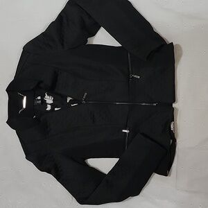 Women's White House Black Market Quilted Blazer, Black, Size 6, Pre-owned